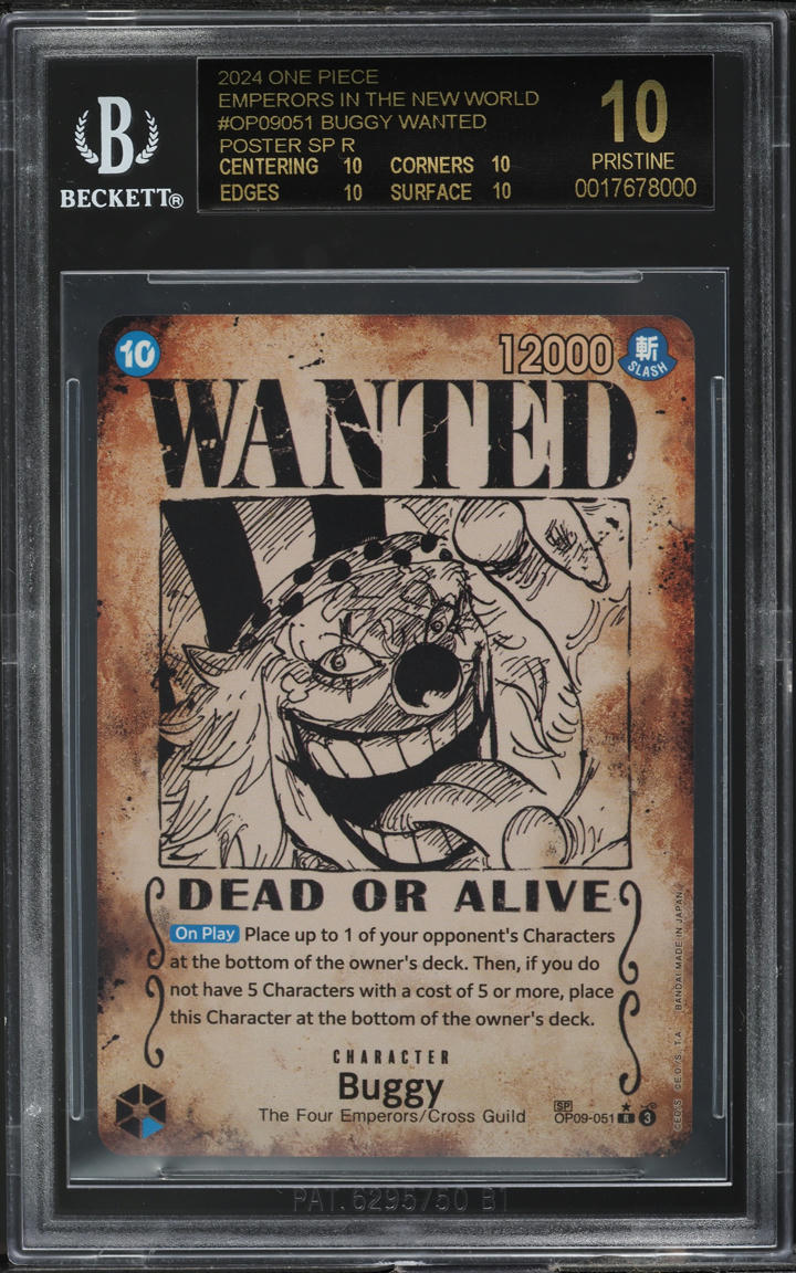2024 One Piece Emperors New World Wanted Poster Buggy #OP09-051