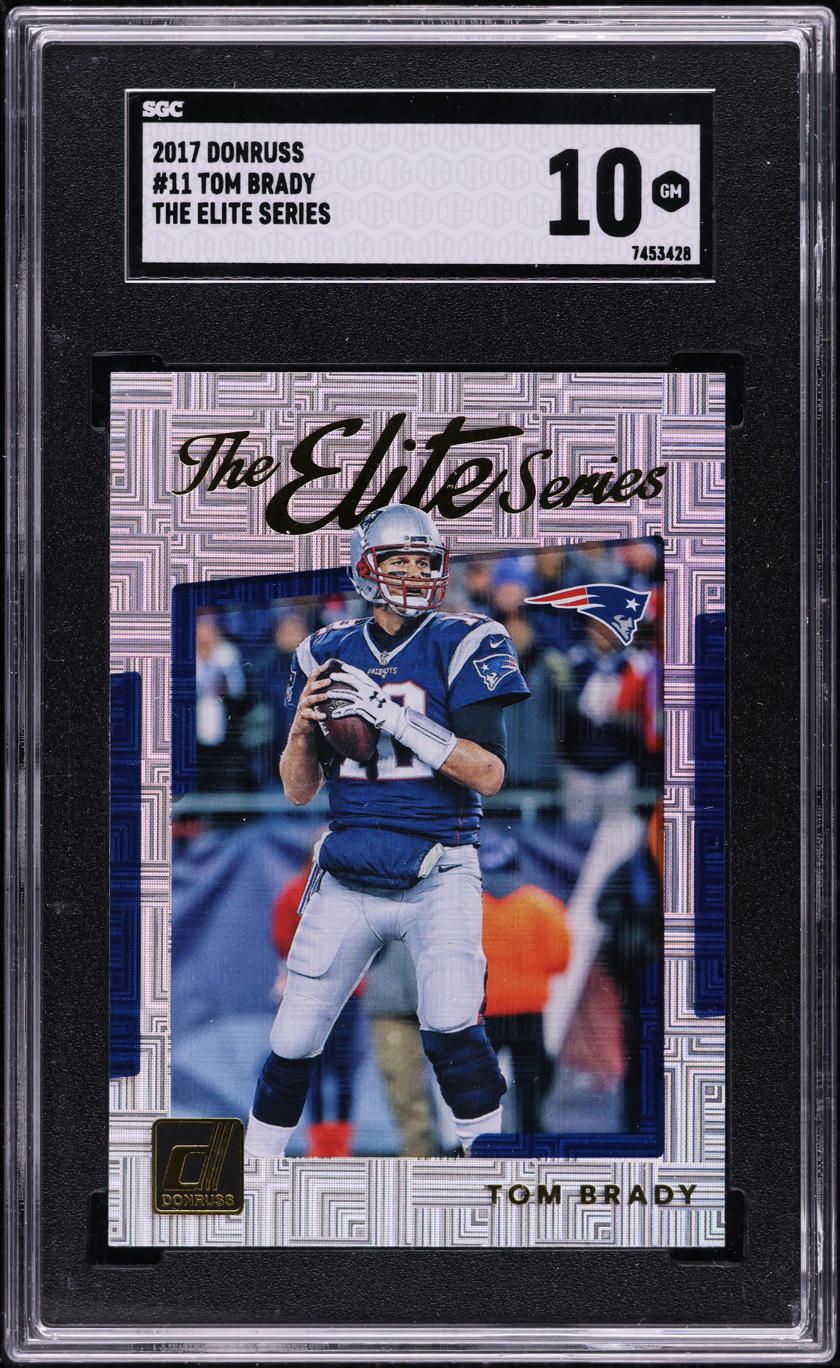 2017 Donruss The Elite Series Tom Brady #11 SGC 10 GEM MINT