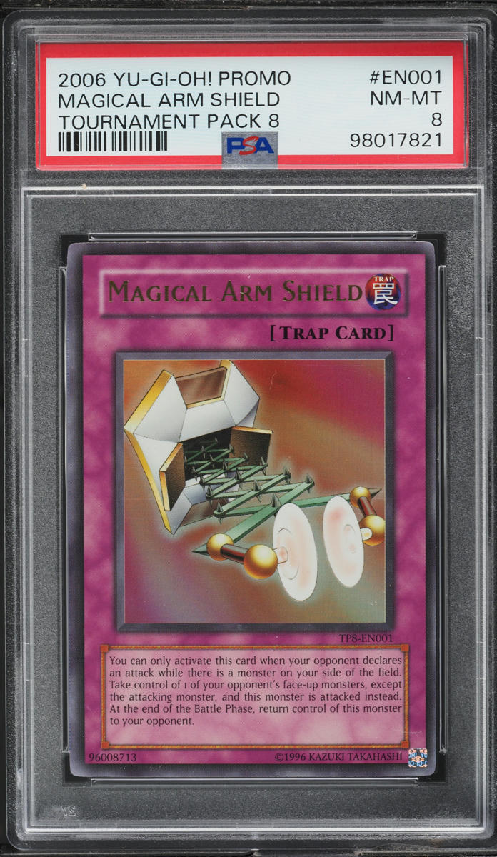 2006 Yu-Gi-Oh! Promo Tournament Pack 8 Magical Arm Shield #TP8-EN001 PSA 8  NM-MT on Fanatics Collect