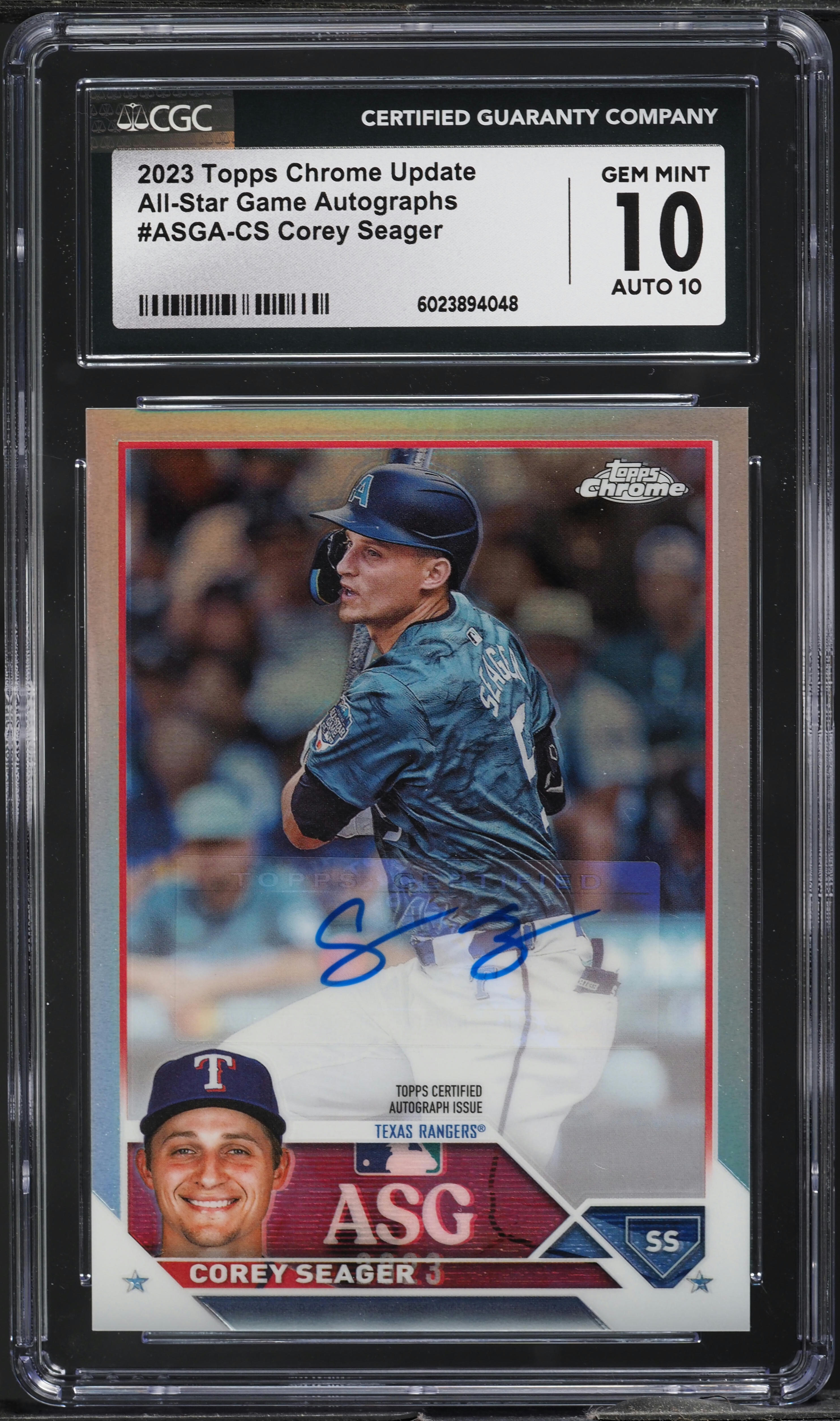 2023 Topps Chrome Update All-Star Game Corey Seager AUTO #ASGA-CS