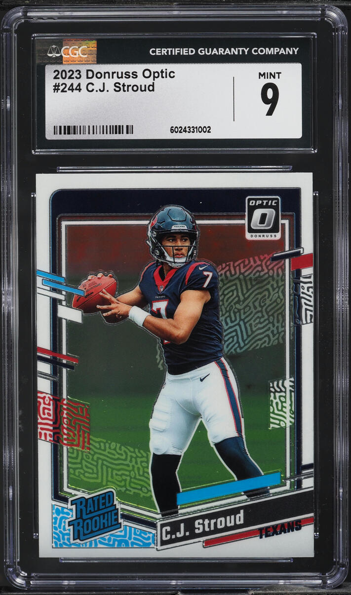 2023 Donruss Optic C.J. Stroud ROOKIE #244 CGC 9 MINT