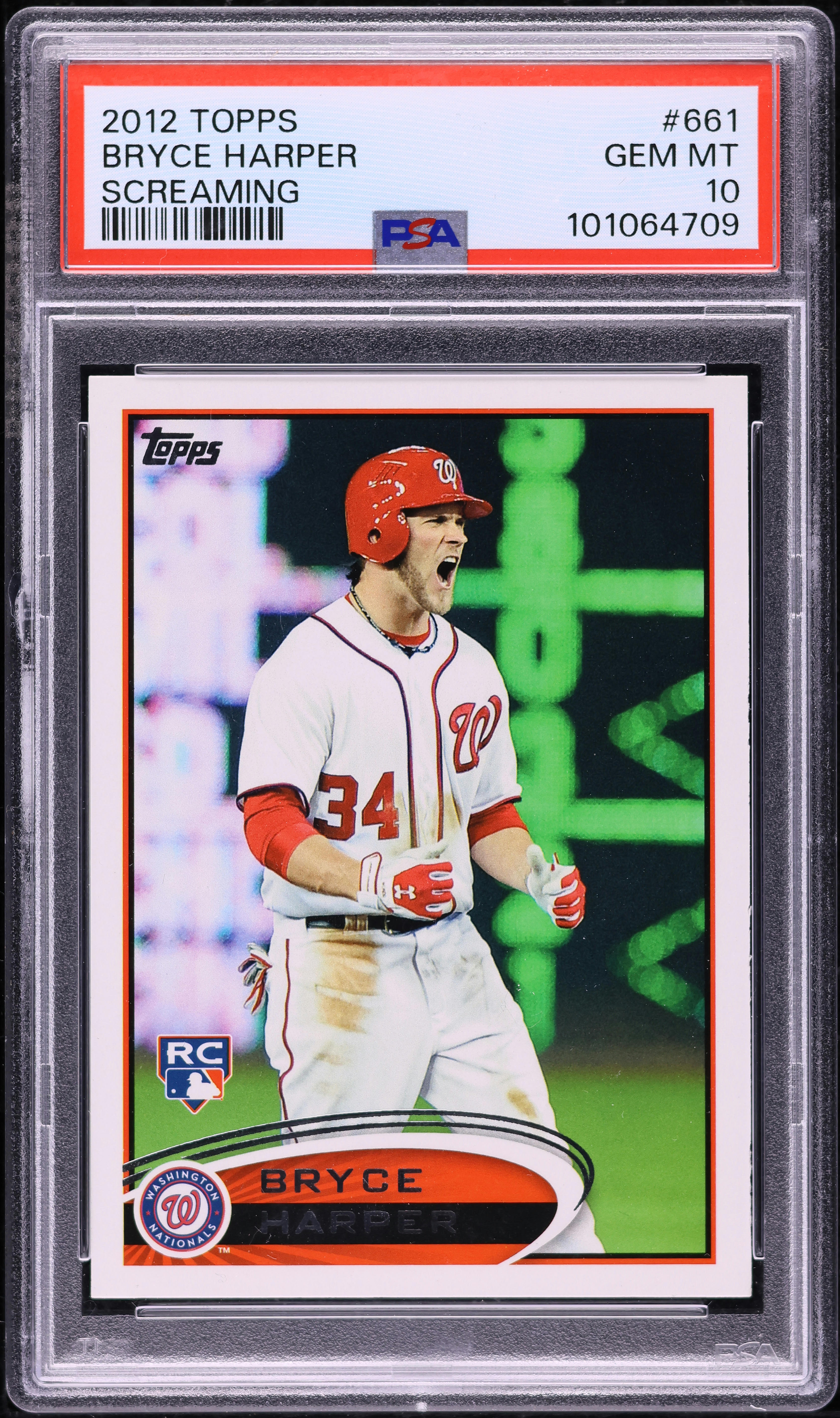 2012 Topps Bryce Harper ROOKIE #661 PSA 10 GEM MINT on Fanatics