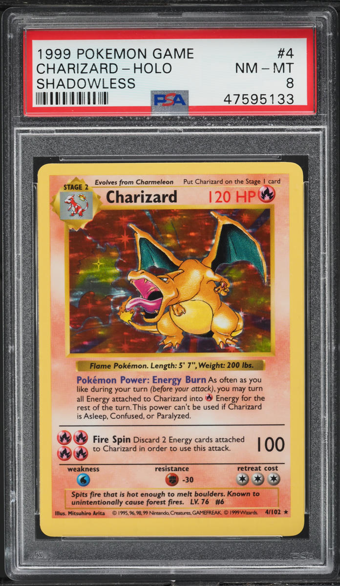 holographic charizard card first edition 1999 Pokémon Charizard 1st Edition Shadowless Base Set Holo #4 - CGC 10