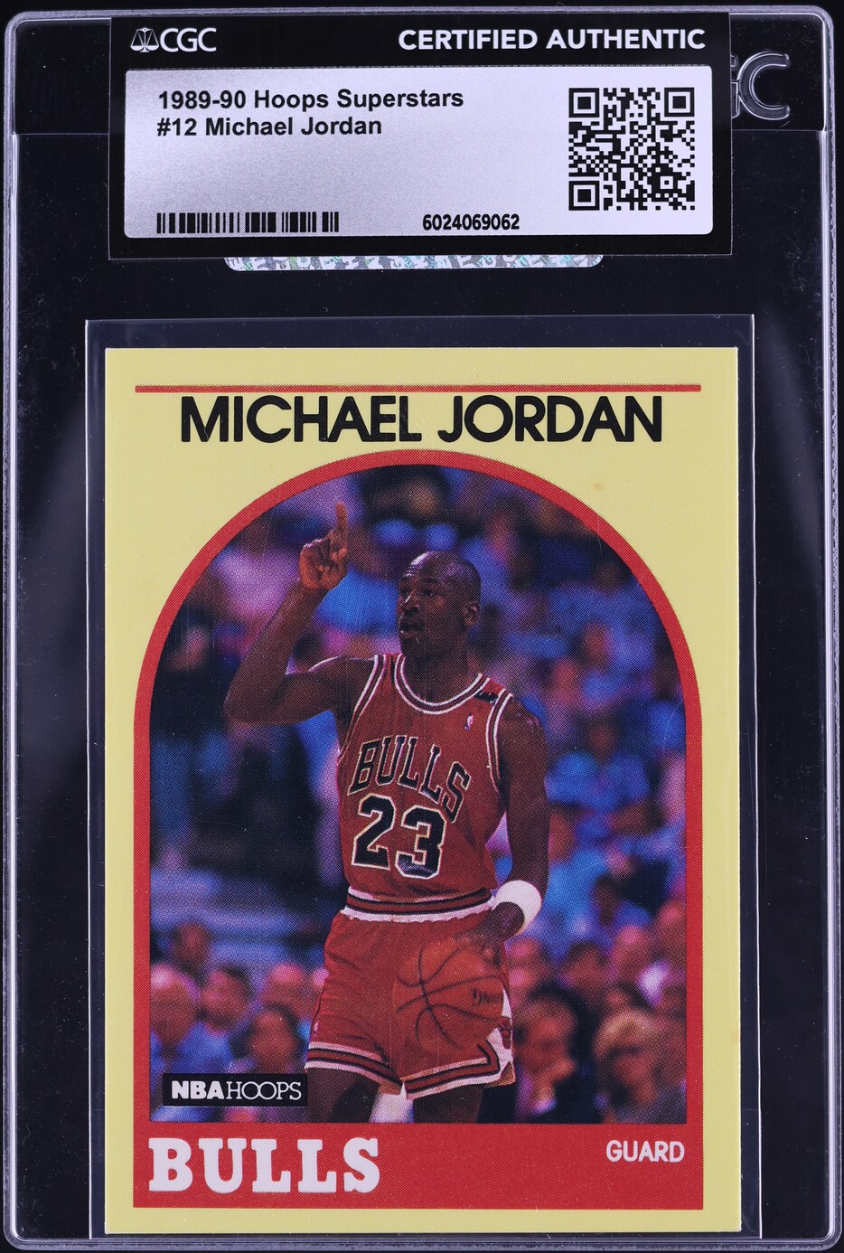 1989 Hoops Superstars Michael Jordan #12 CGC AUTH