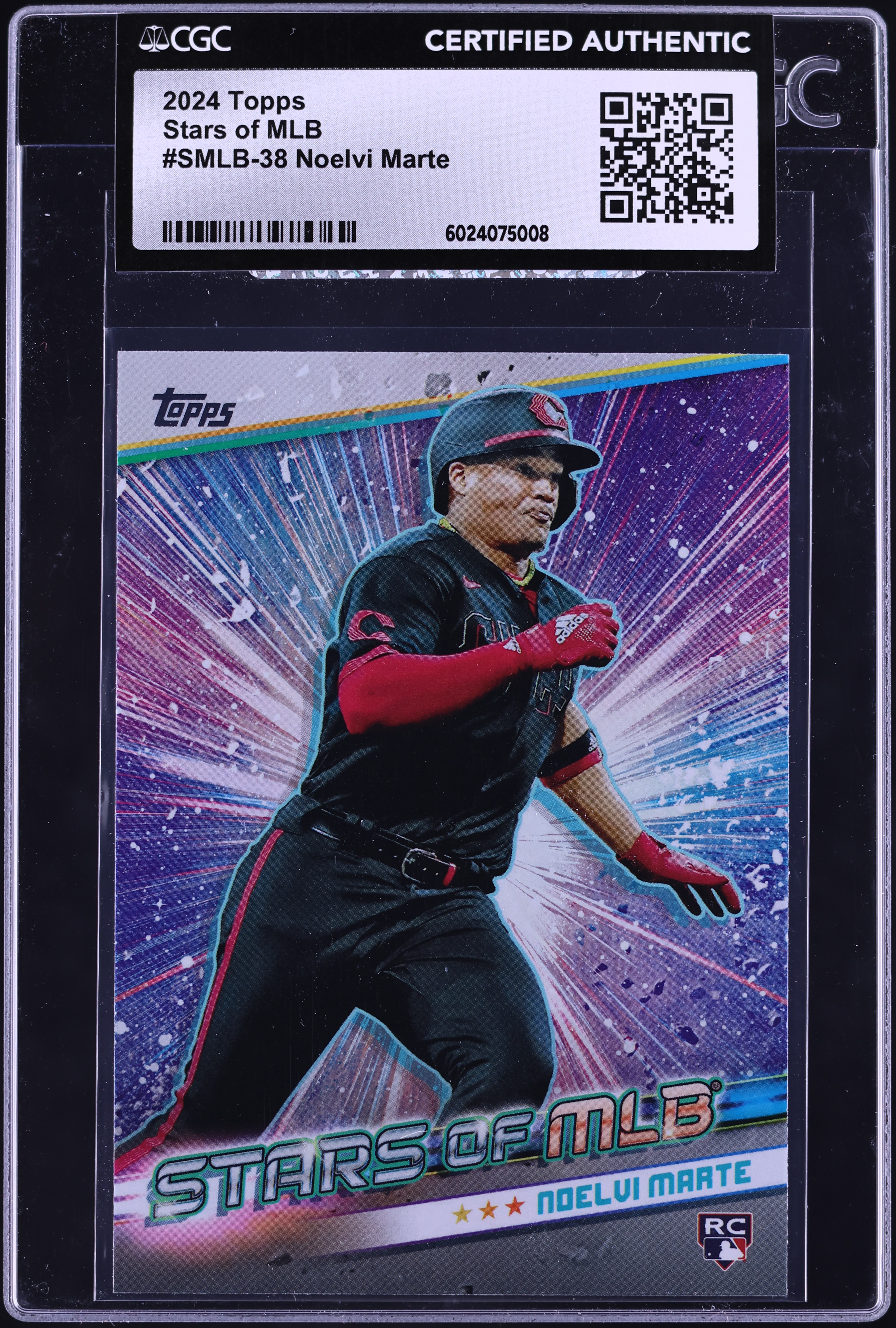 2024 Topps Stars Of MLB Noelvi Marte ROOKIE #SMLB-38 CGC AUTH on 