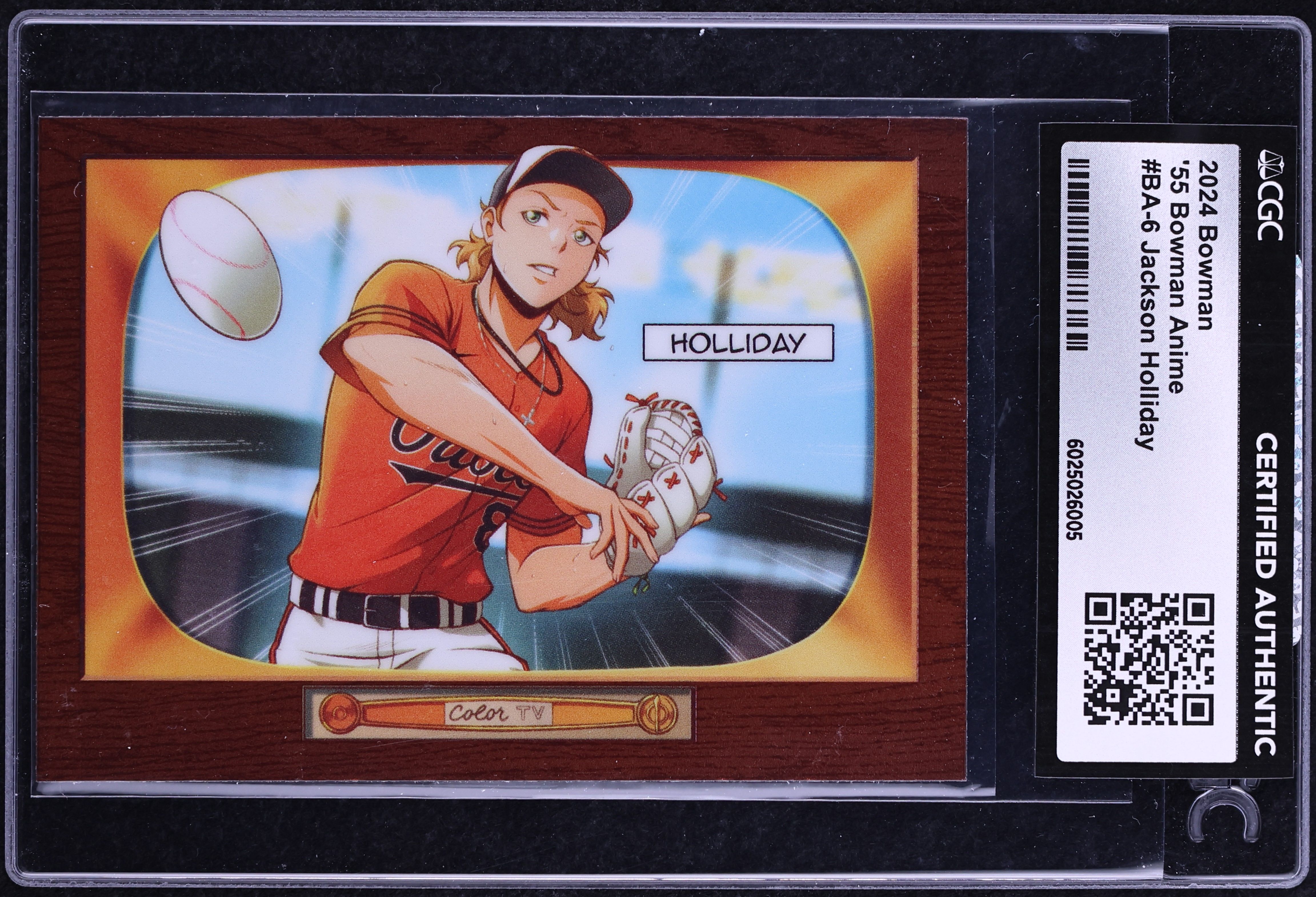 2024 Bowman '55 Anime Jackson Holliday ROOKIE #BA-6 CGC AUTH on