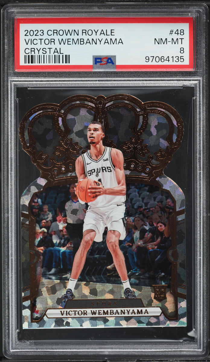 2023 Crown Royale Crystal Victor Wembanyama ROOKIE #48 PSA 8 NM-MT