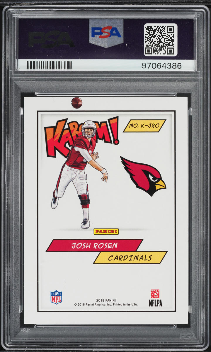 2018 Panini Kaboom! Josh Rosen ROOKIE #K-JRO PSA 9 MINT