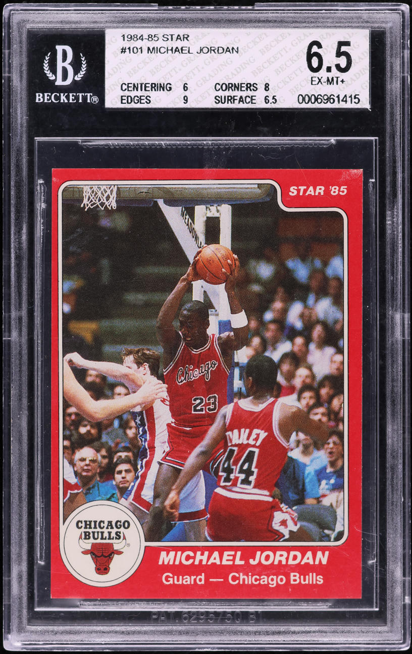 1984 Star Basketball Michael Jordan ROOKIE #101 BGS 6.5 EXMT+