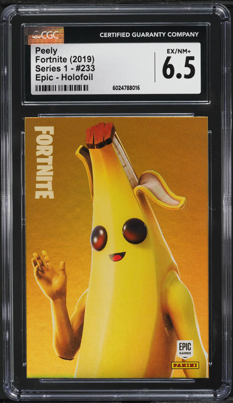2019 Panini Fortnite Series 1 Holofoil Peely #233 CGC 6.5 EXMT+ on Fanatics Collect 2019 Panini Fortnite Series 1 Holofoil Peely #233 CGC 6.5 EXMT+ on Fanatics Collect