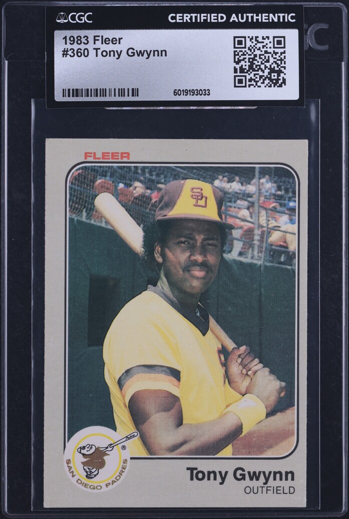 1983 Fleer Tony Gwynn ROOKIE #360 CGC AUTH