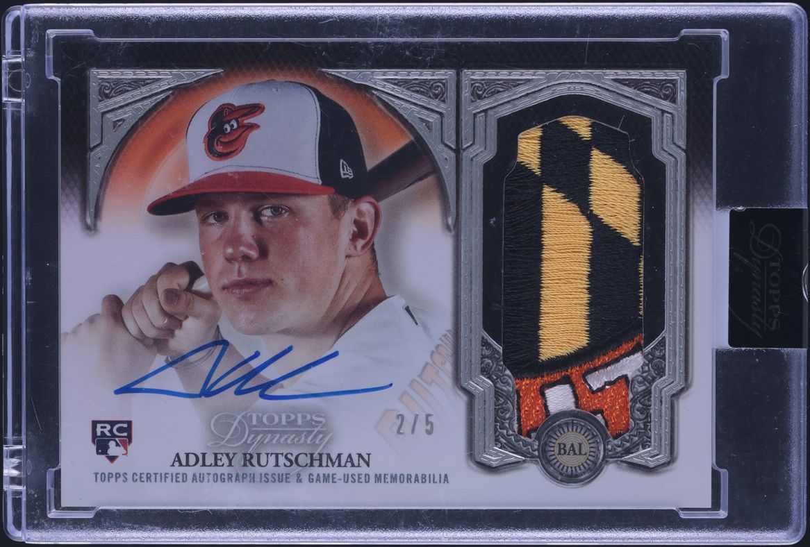 2023 Topps Dynasty Silver Adley Rutschman ROOKIE PATCH AUTO /5 #DAP-ARU9