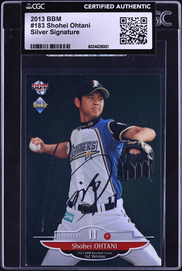2013 BBM 1st Version Silver Signature Shohei Ohtani ROOKIE #183