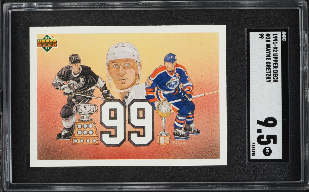 1991 Upper Deck 99 Wayne Gretzky #38 SGC 9.5 MINT+