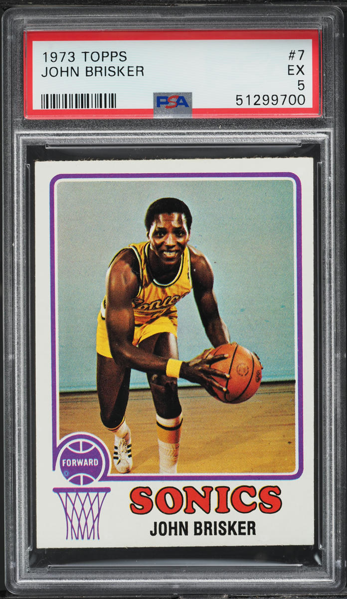 1973 Topps Basketball John Brisker #7 PSA 5 EX