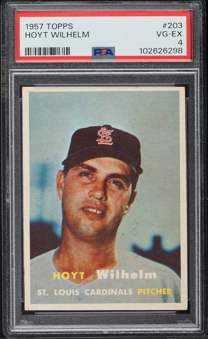 1957 Topps Hoyt Wilhelm #203 PSA 4 VGEX