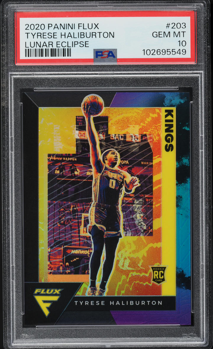 2020 Panini Flux Lunar Eclipse Tyrese Haliburton ROOKIE 1/25 #203 