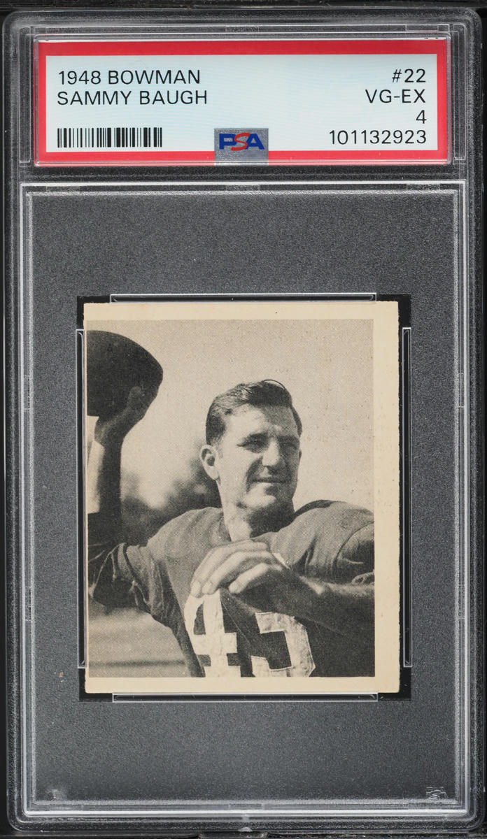 1948 Bowman Football Sammy Baugh ROOKIE #22 PSA 4 VGEX