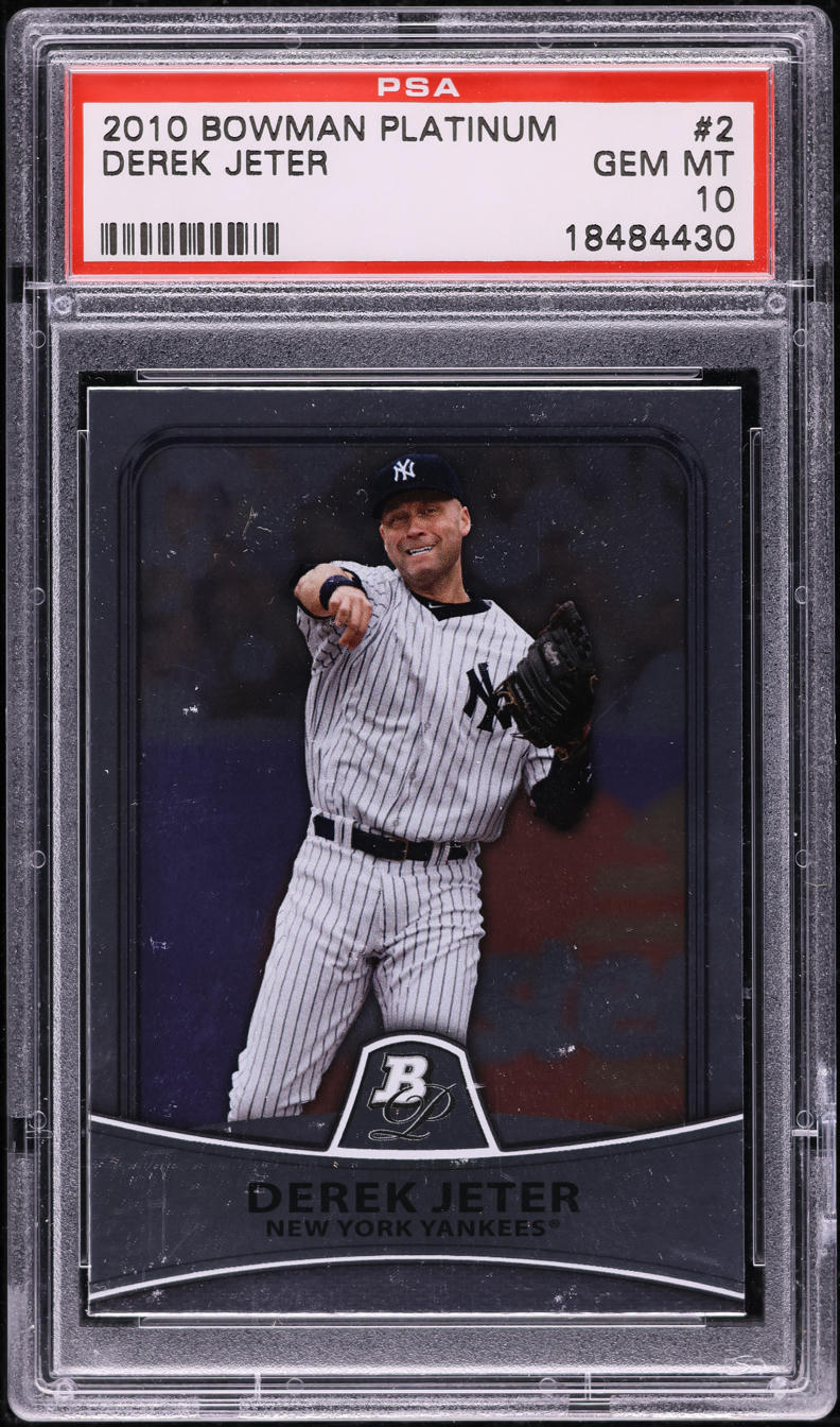 2010 Bowman Platinum Derek Jeter #2 PSA 10 GEM MINT