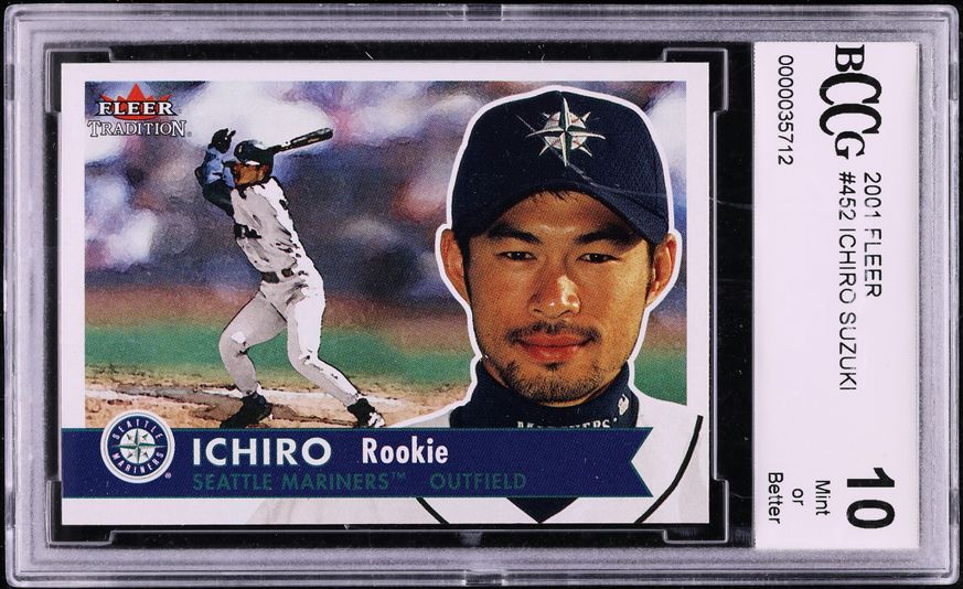 2001 Bowman Draft Picks Ichiro Suzuki ROOKIE #BDP84 PSA 10 GEM