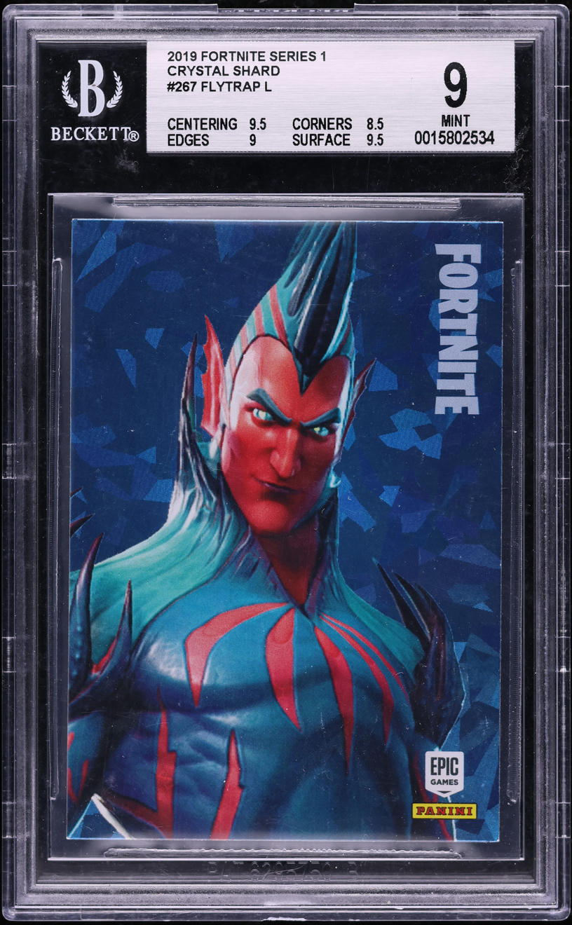 2019 Panini Fortnite Series 1 Crystal Shard Flytrap #267 BGS 9 MINT