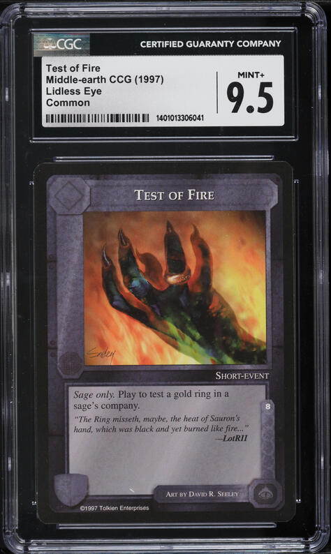 1997 Middle-Earth CCG The Lidless Eye Test of Fire CGC 9.5 MINT+