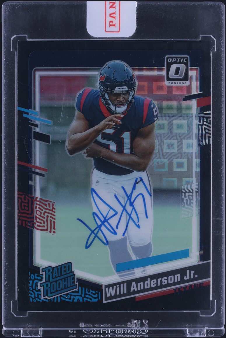 2023 Donruss Optic Black Pandora Will Anderson ROOKIE AUTO /25 #246