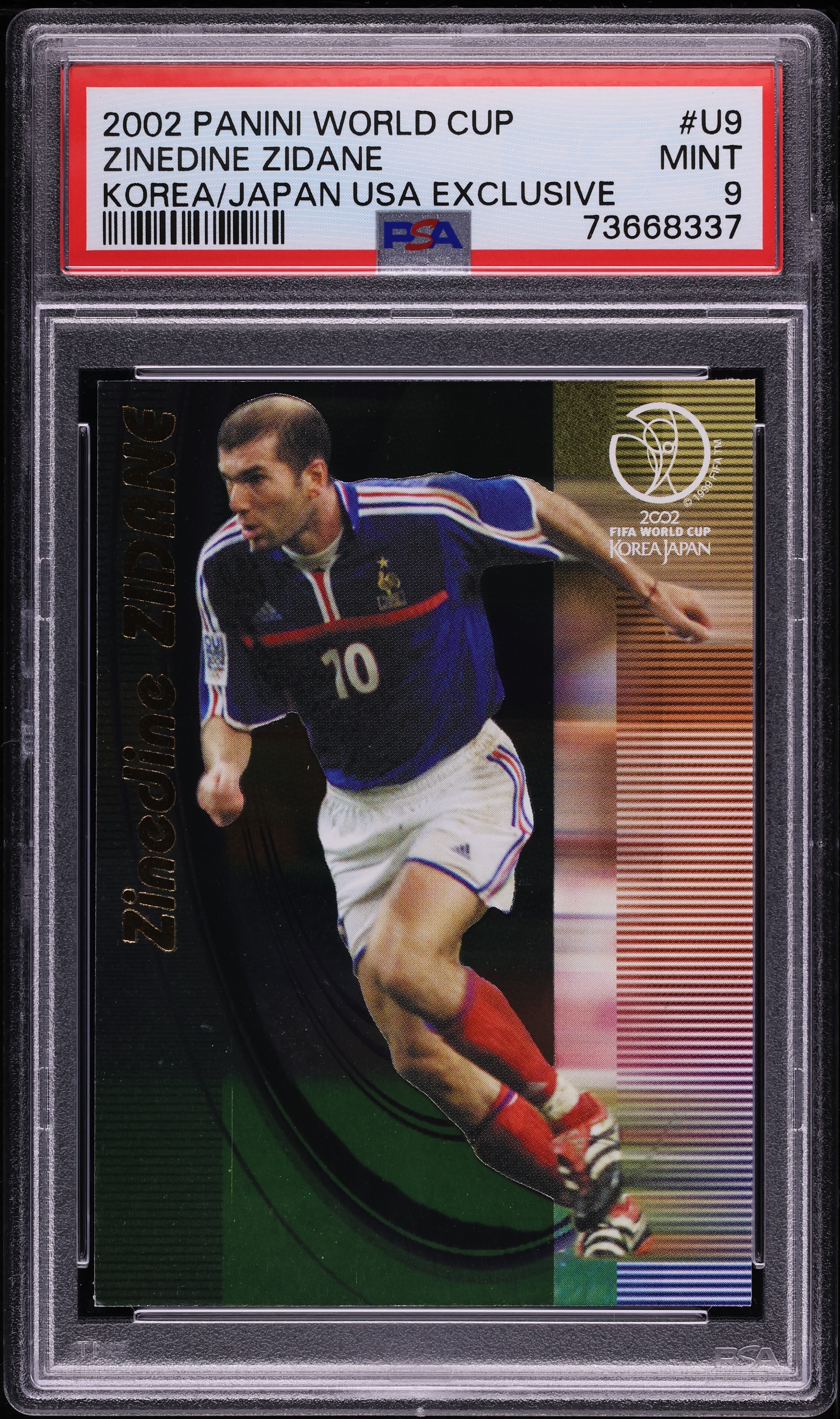 2002 Panini World Cup Korea Japan Usa Exclusive Zinedine Zidane