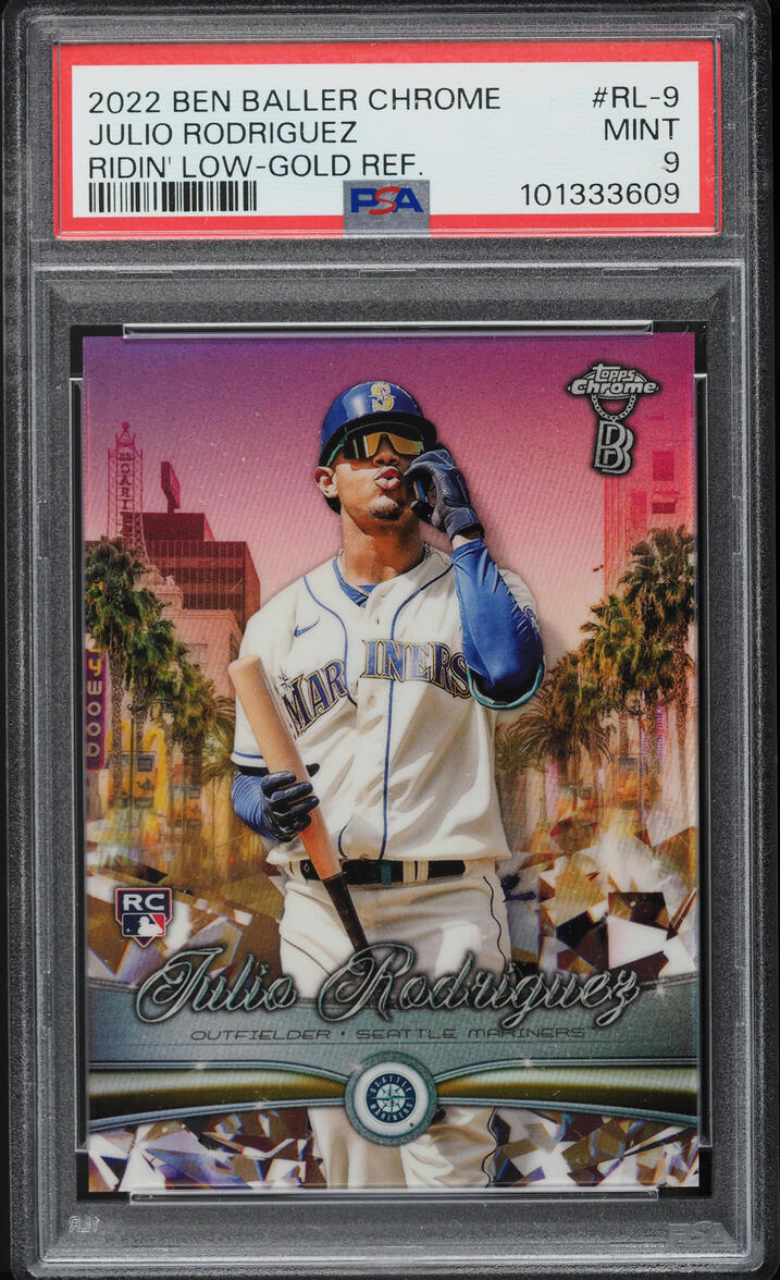 2022 Topps Chrome Ben Baller Ridin' Low Gold Julio Rodriguez