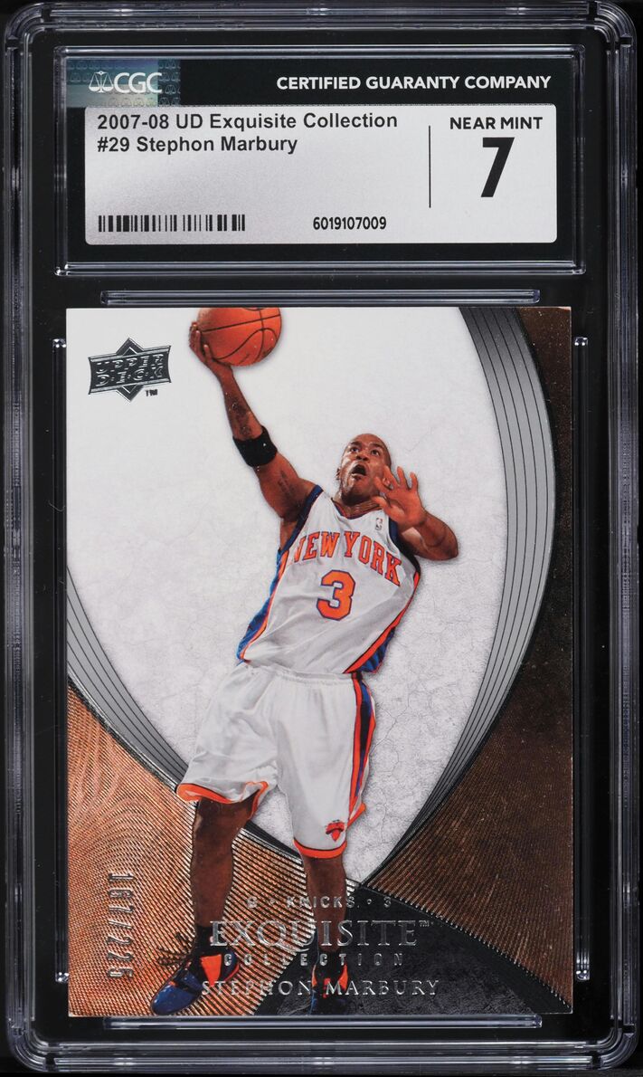 2007 Exquisite Collection Stephon Marbury /225 #29 CGC 7 NRMT