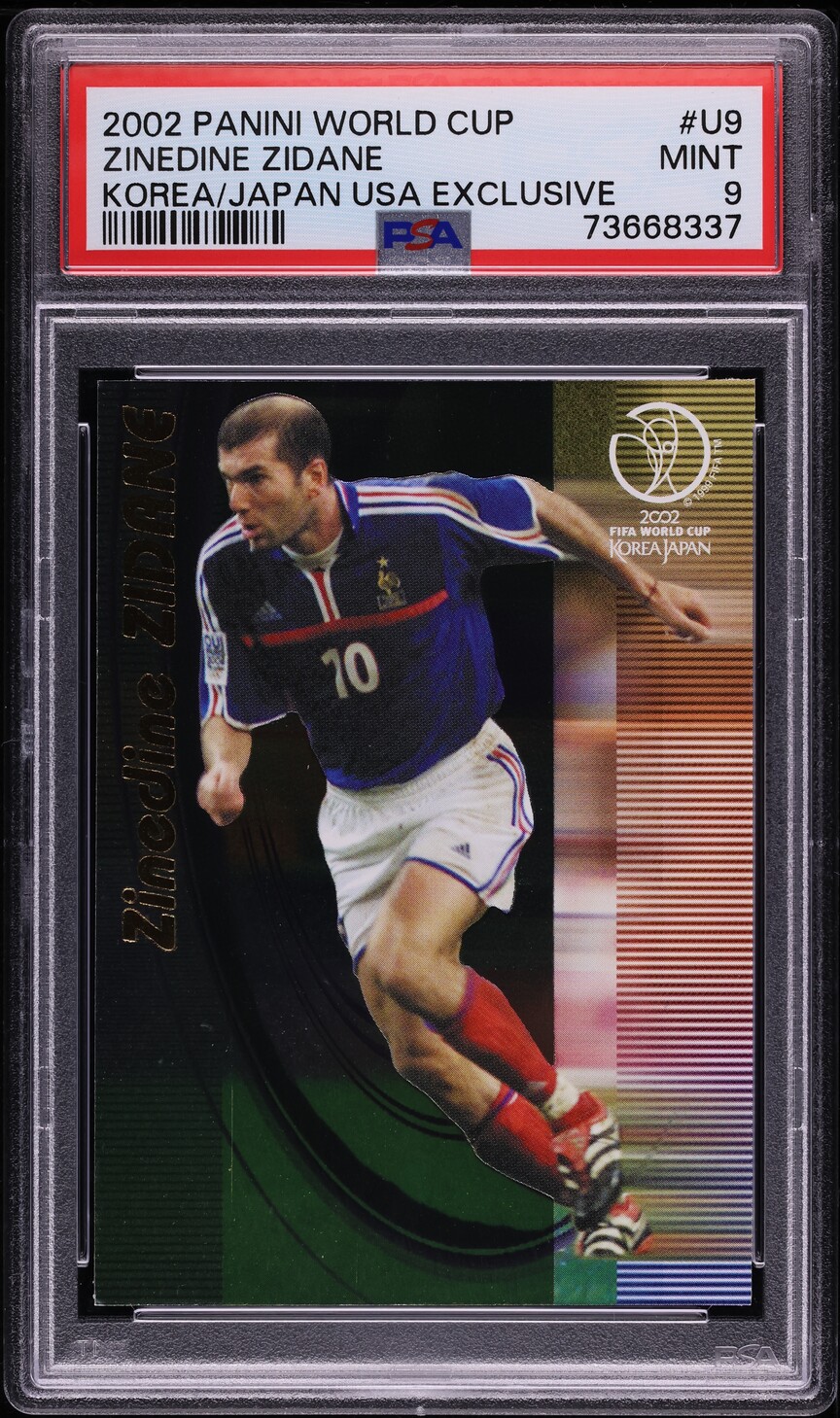 2002 Panini World Cup Korea Japan Usa Exclusive Zinedine Zidane
