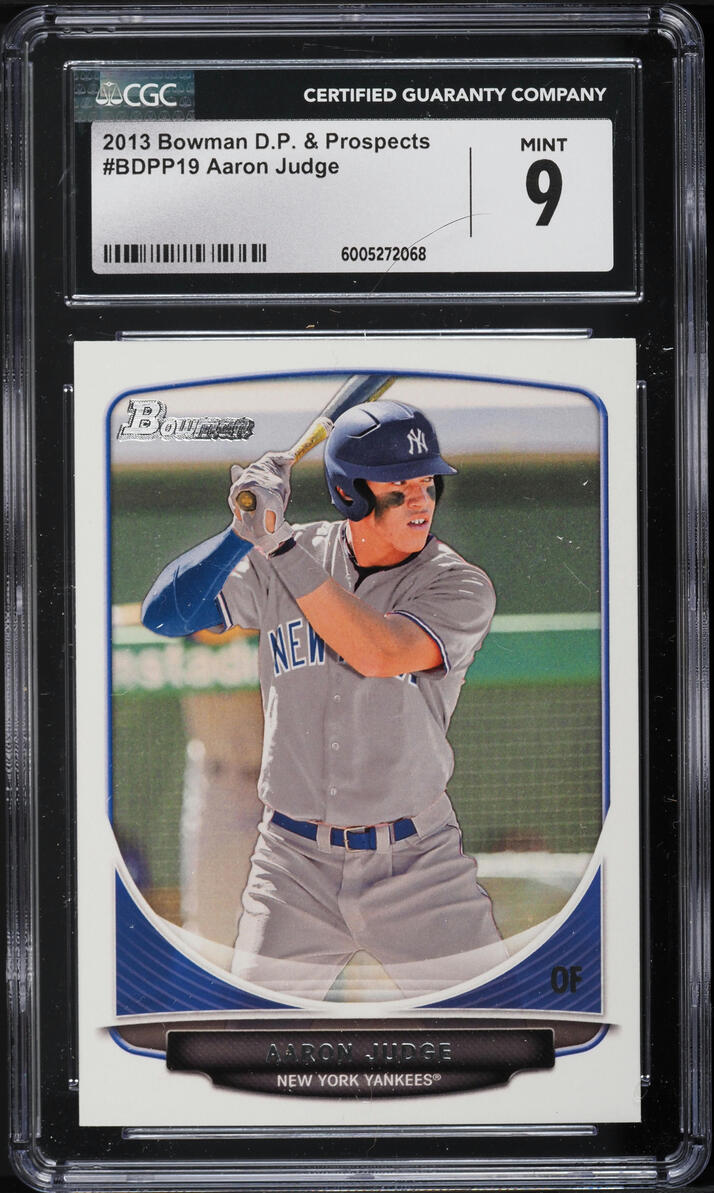 2013 Bowman Draft Picks & Prospects Aaron Judge #BDPP19 CGC 9 MINT