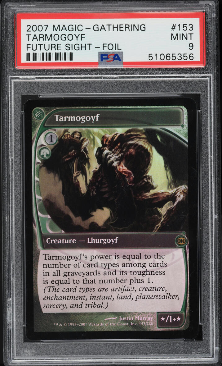 2007 Magic The Gathering MTG Future Sight Foil Tarmogoyf #153 PSA 9 MINT on  Fanatics Collect