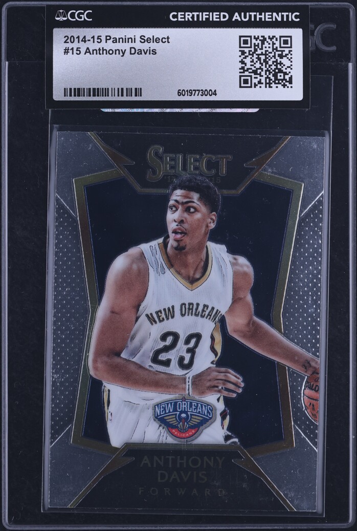 2014 Select Basketball Anthony Davis #15 CGC AUTH