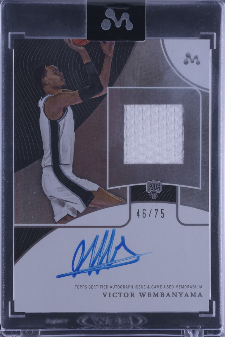 2023 Topps Mercury French Language Victor Wembanyama RC PATCH AUTO /75 CGC AUTH