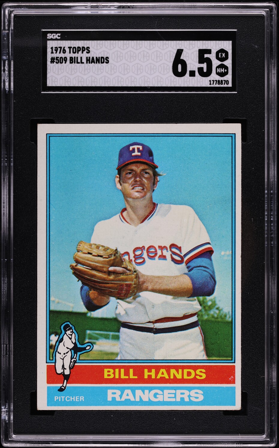 1976 Topps Bill Hands #509 SGC 6.5 EXMT+