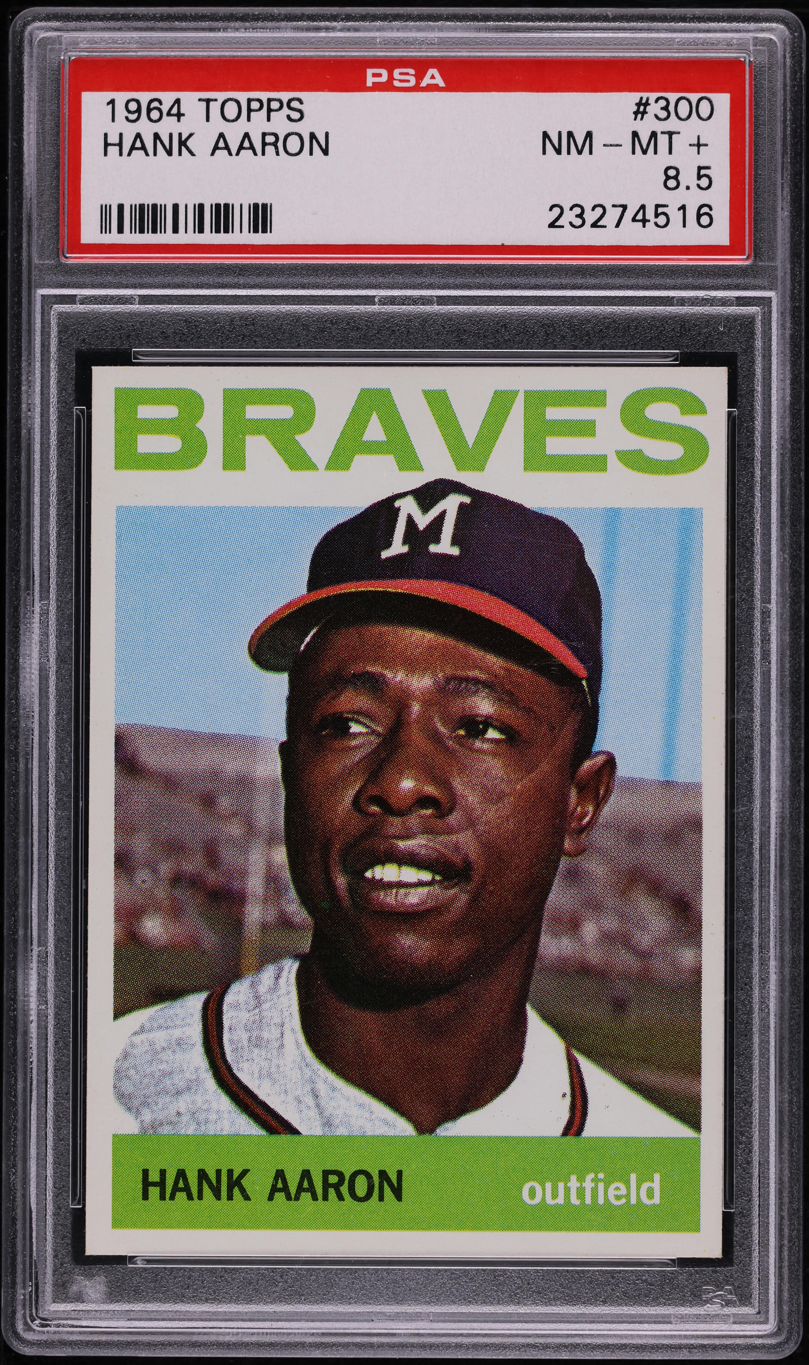 1964 Topps Hank Aaron #300 PSA 8.5 NM-MT+ on Fanatics Collect