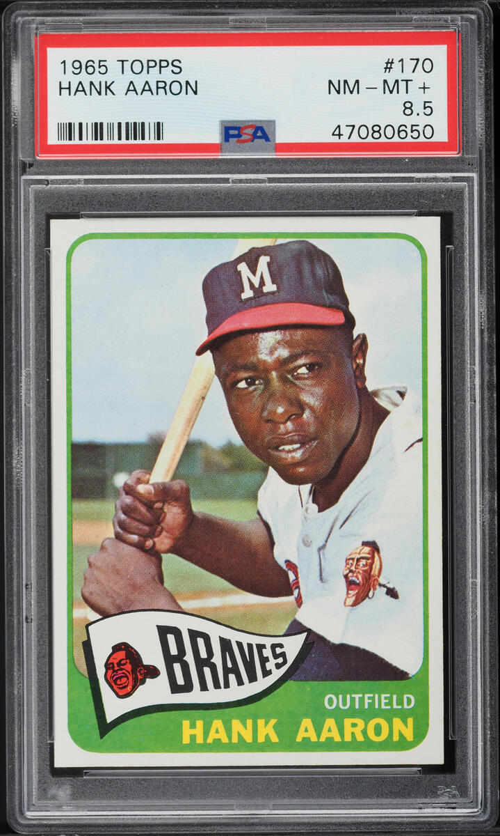 1965 Topps Hank Aaron #170 PSA 8.5 NM-MT+