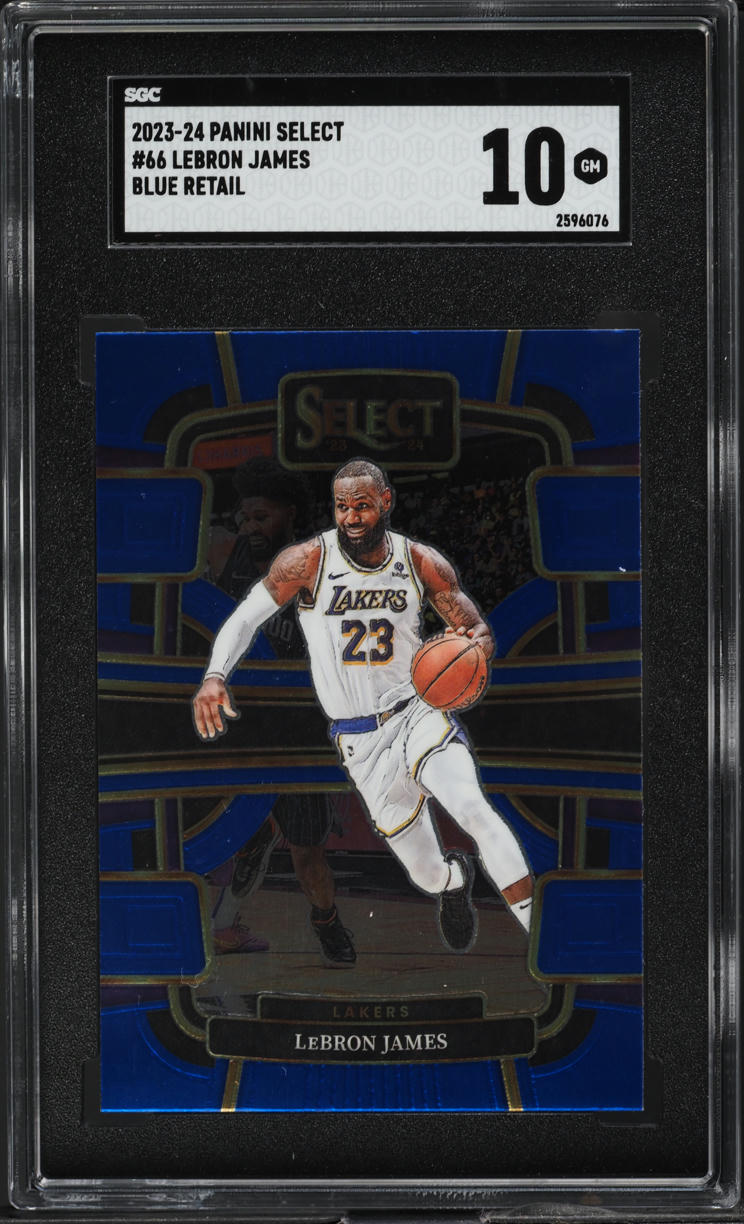 2023 Select Concourse Blue Retail LeBron James #66 SGC 10 GEM MINT