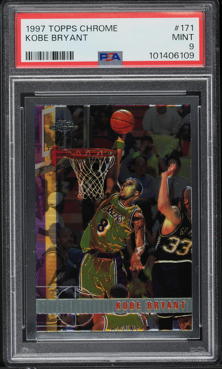 1997 Topps Chrome Kobe Bryant Base #171 PSA 9 | Card Ladder