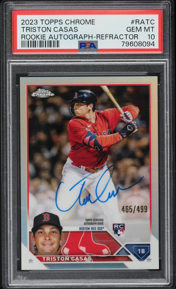 2023 Topps Chrome Refractor Triston Casas ROOKIE AUTO /499 2023 Topps Chrome Refractor Triston Casas ROOKIE AUTO /499
