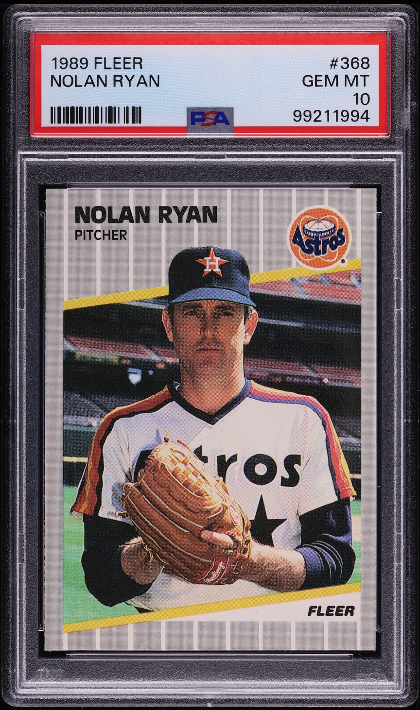 1989 Fleer Nolan Ryan #368 PSA 10 GEM MINT