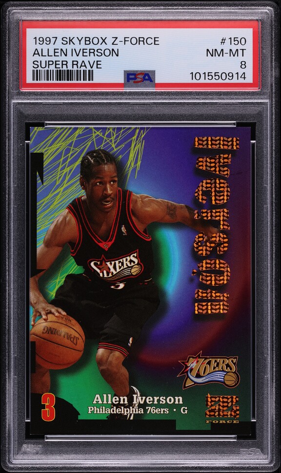 1997 Skybox Z-Force Super Rave Kobe Bryant /50 #195 PSA 4 VGEX on