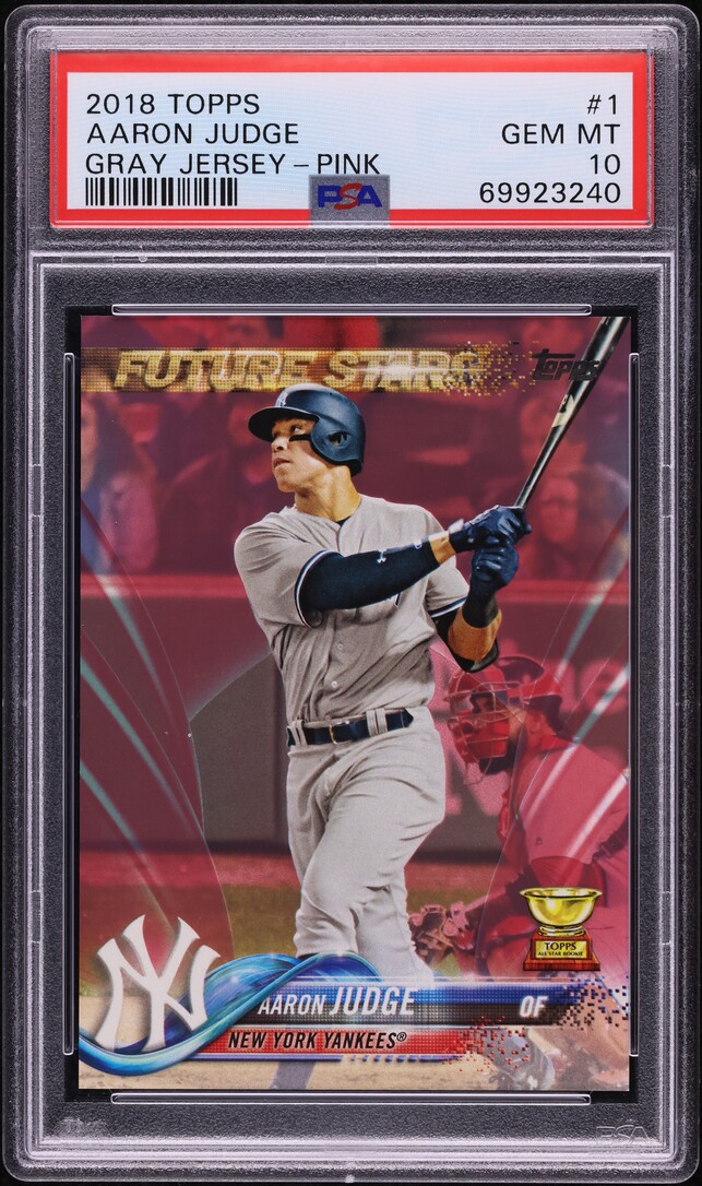 2018 Topps Pink Aaron Judge /50 #1 PSA 10 GEM MINT