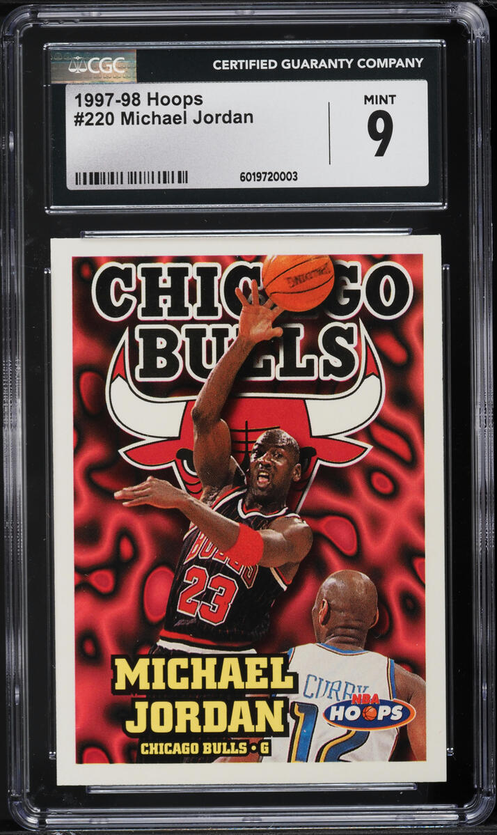 1997 Hoops Michael Jordan #220 CGC 9 MINT