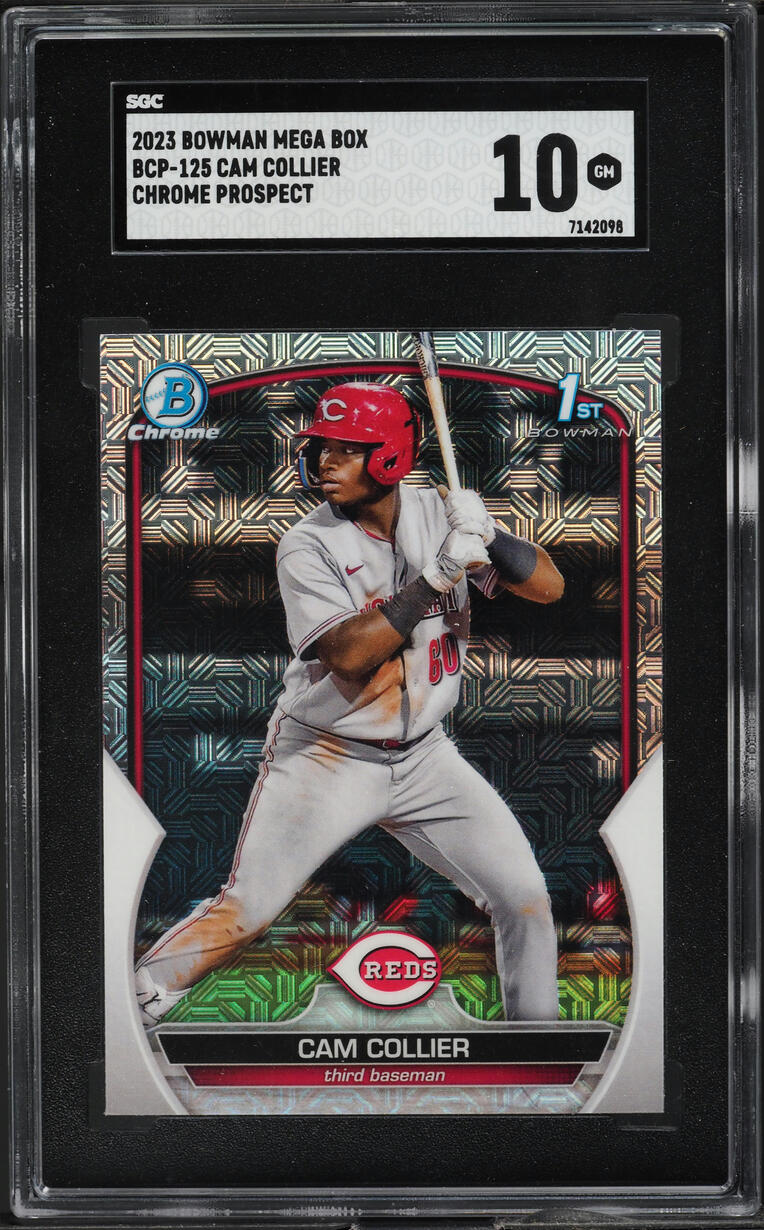 2023 Bowman Chrome Mega Box Cam Collier PROSPECT #BCP-125 SGC 10 GEM MINT