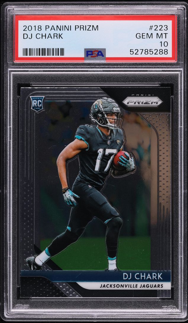 2018 Panini Prizm DJ Chark ROOKIE #223 PSA 10 GEM MINT
