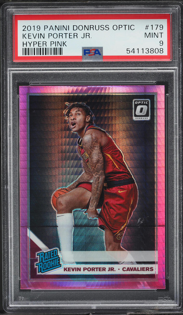 2019 Donruss Optic Hyper Pink Kevin Porter Jr. ROOKIE #179 PSA 9