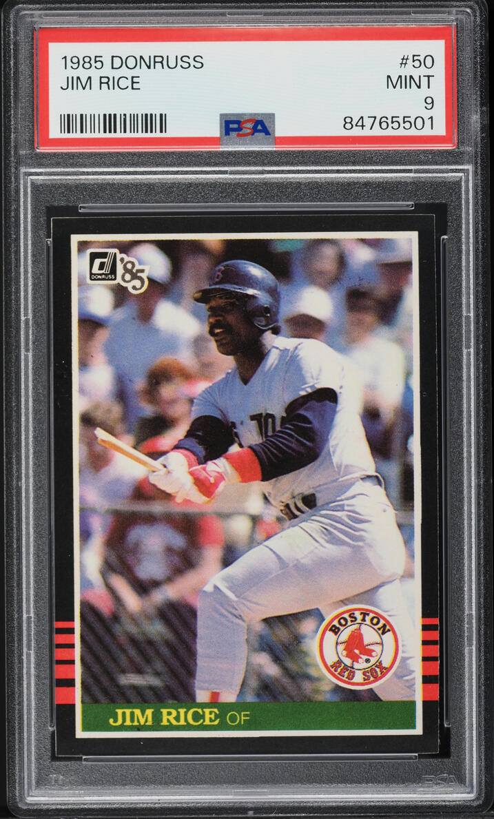 1985 Donruss Jim Rice #50 PSA 9 MINT