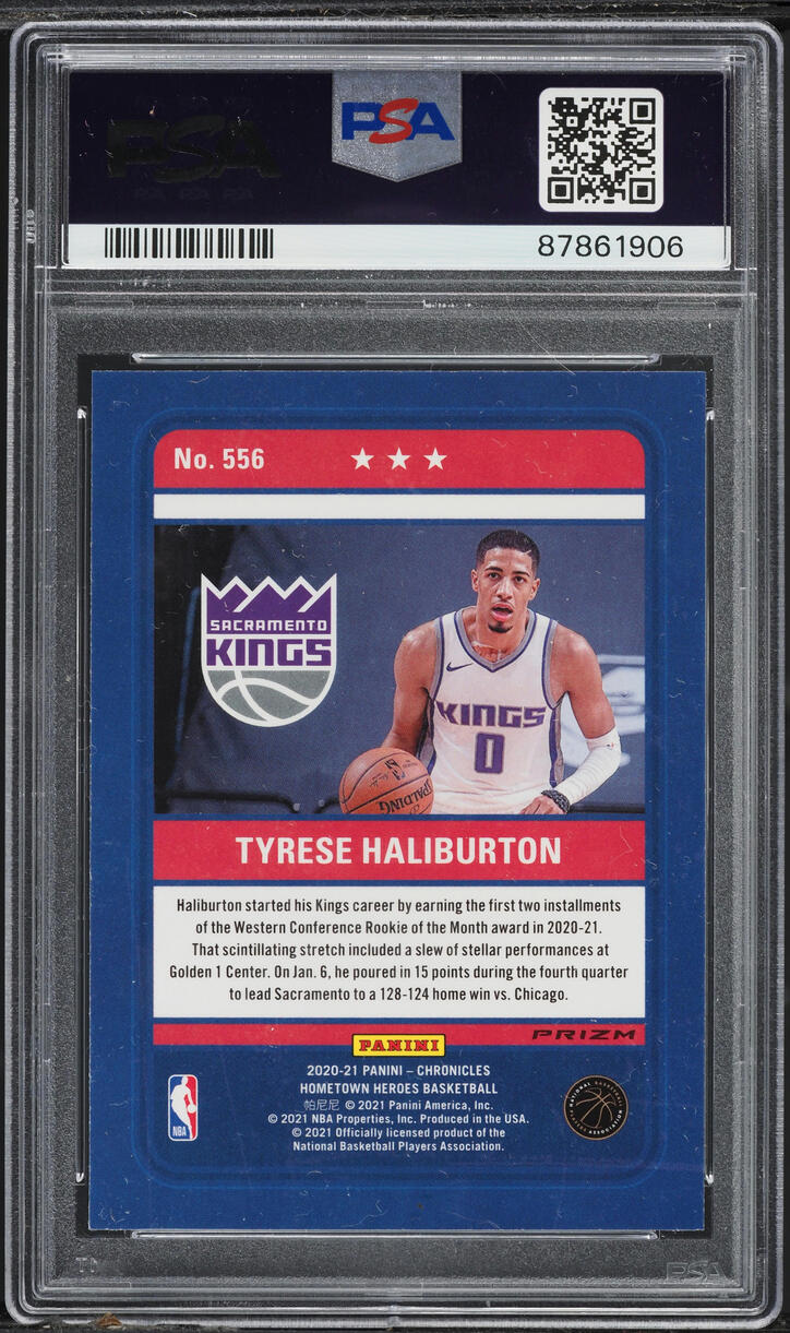2020 Panini Chronicles Silver Tyrese Haliburton ROOKIE #556 PSA 10 GEM MINT